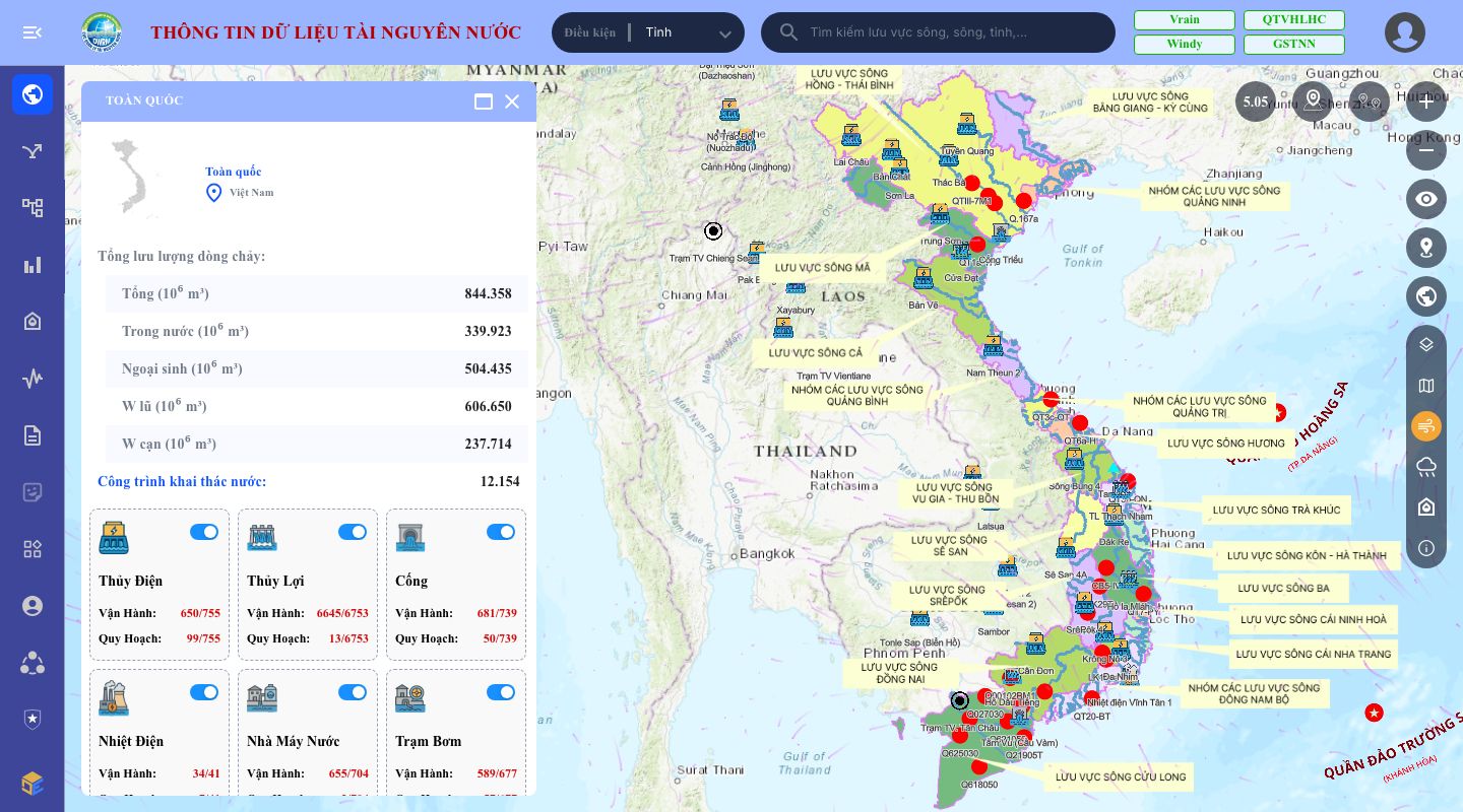 NWRIS Vietnam Water Resource Map